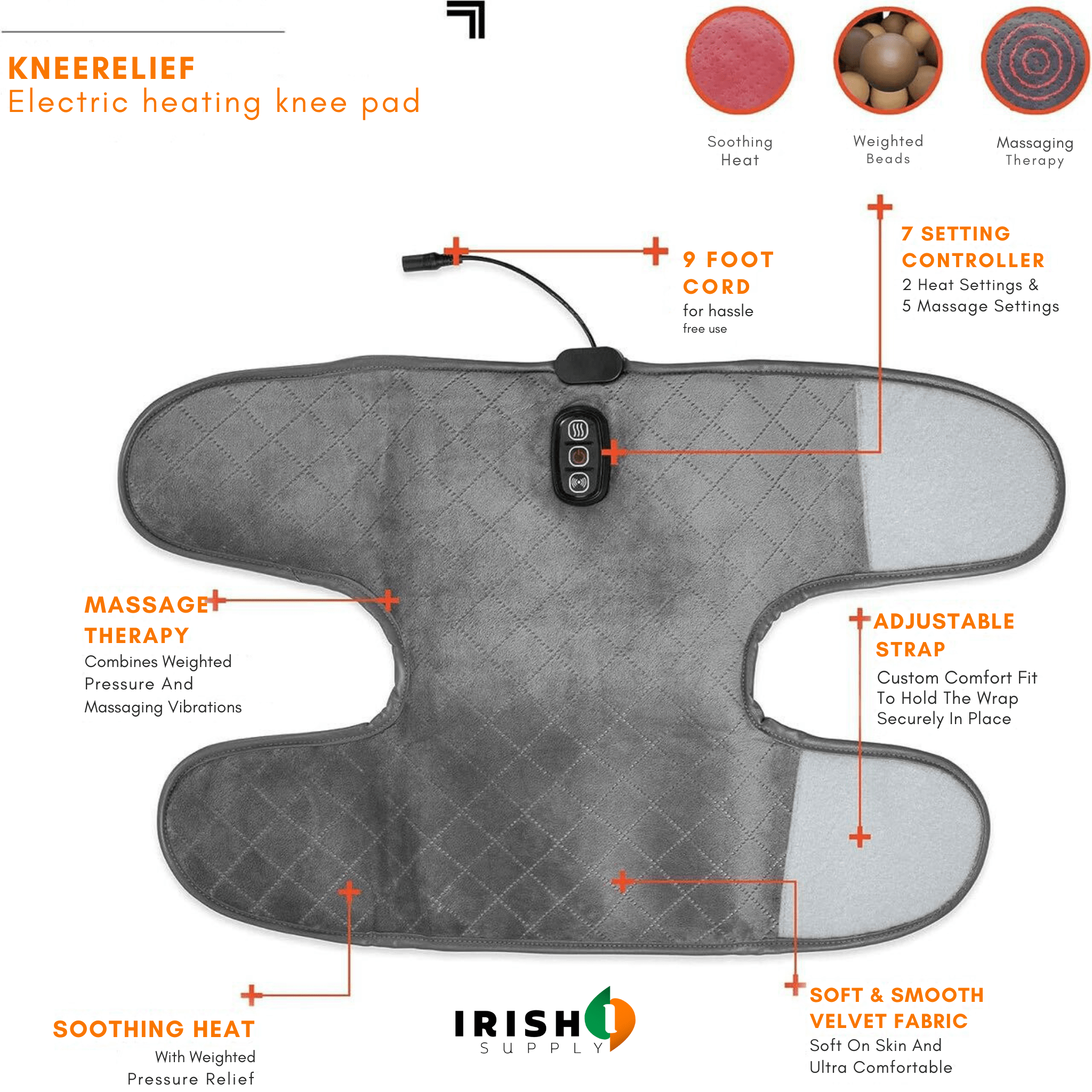 KNEERELIEF™ Heated Compression Wrap