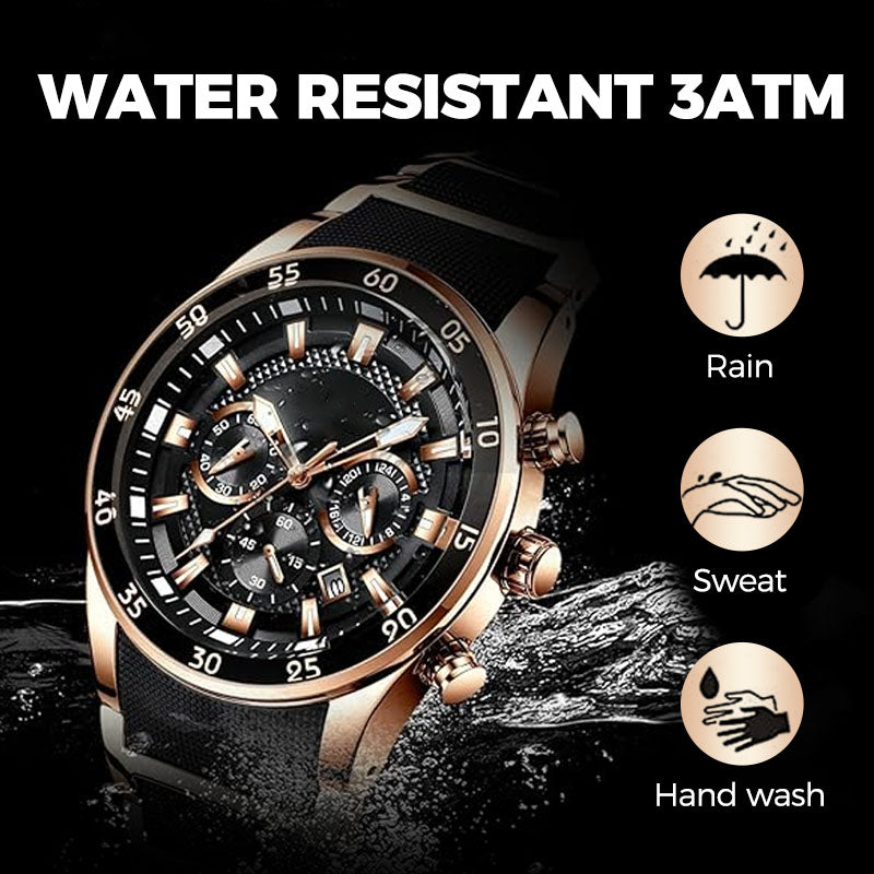 Men's Waterproof Multifunctional Quartz Watch