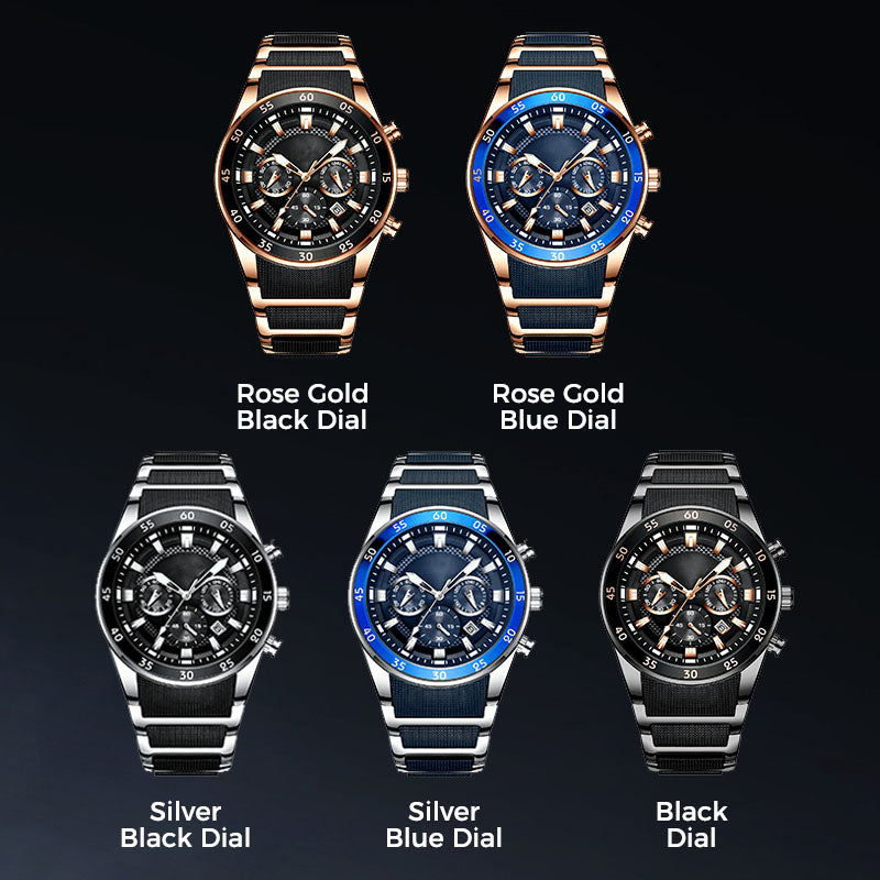 Men's Waterproof Multifunctional Quartz Watch