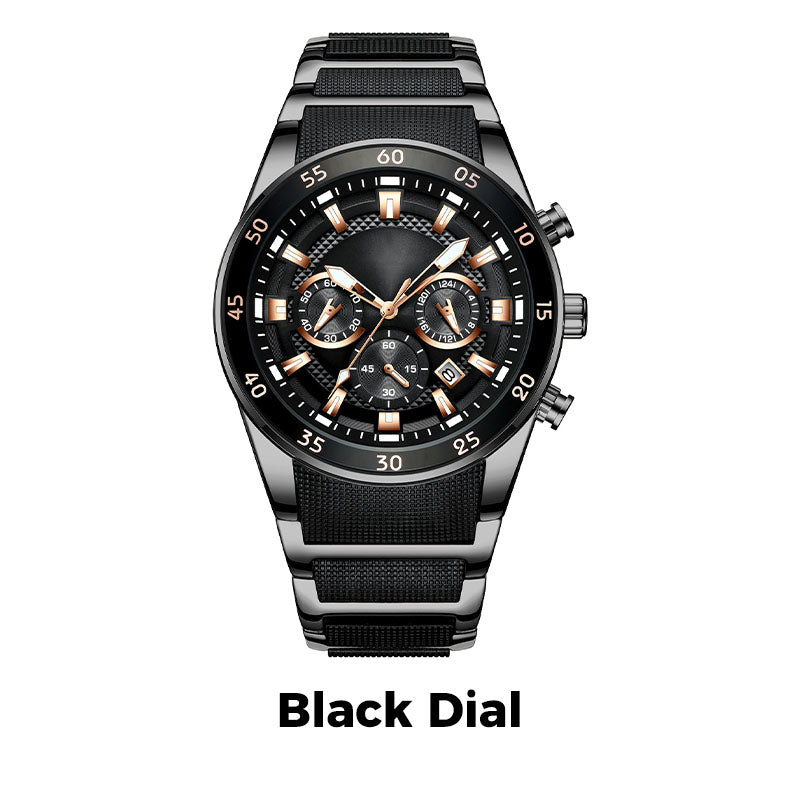 Men's Waterproof Multifunctional Quartz Watch